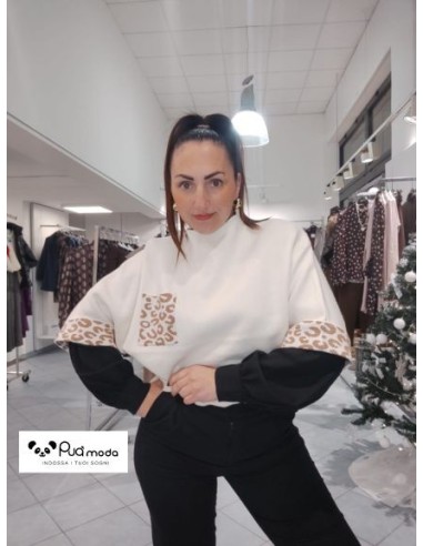 Maxi maglione maculato 2