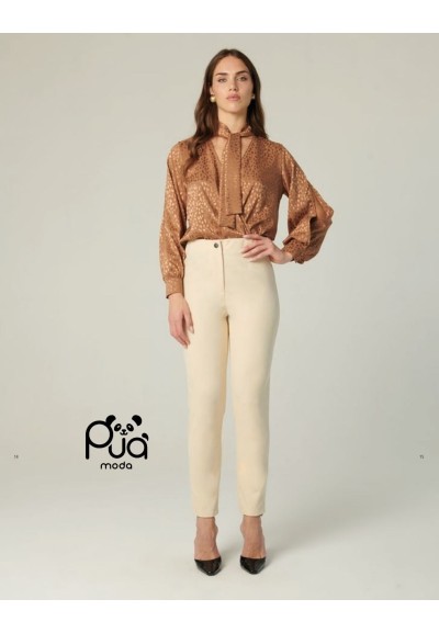 Body donna lucido con fiocco al collo | Puà Moda