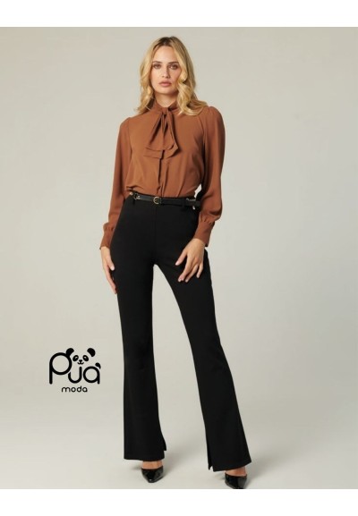 Blusa donna con fiocco al collo elegante | Puà Moda