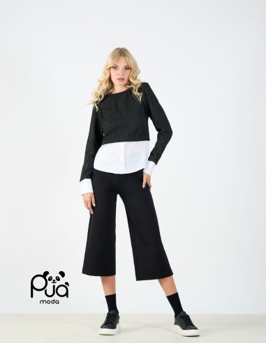 Pantalone 7/8 con Taglio Moderno