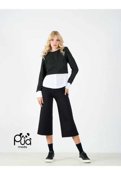 Pantalone 7/8 con Taglio Moderno