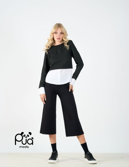 Pantalone 7/8 con Taglio Moderno