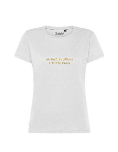 T-shirt donna fashion in cotone con stampa | Puà Moda