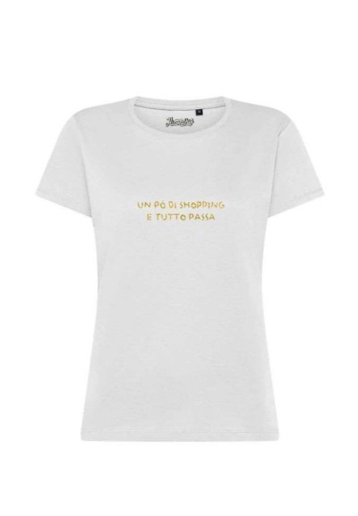 T-shirt donna fashion in cotone con stampa | Puà Moda