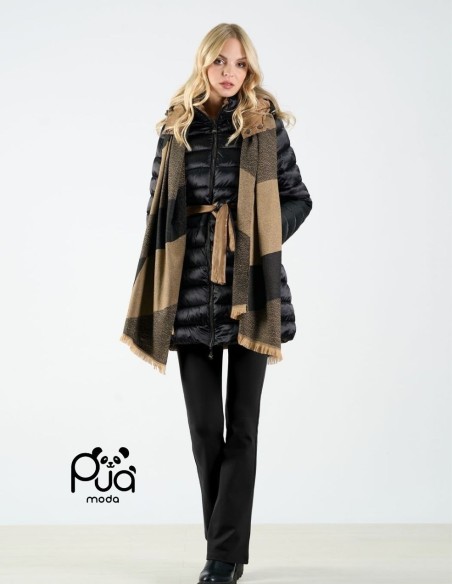 Piumino Lungo con Design Double Face