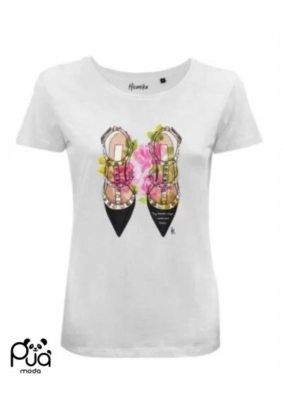 T-Shirt in Cotone con Stampa Trendy