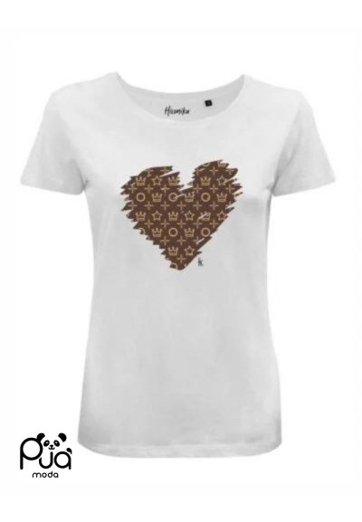 T-Shirt in Cotone con Stampa Trend