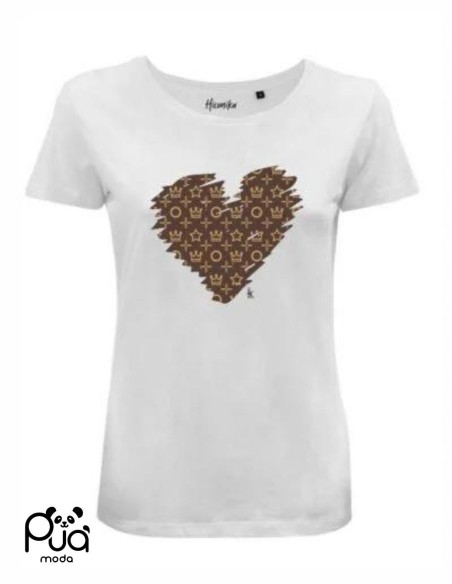 T-Shirt in Cotone con Stampa Trend