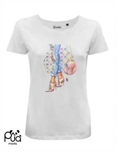 T-Shirt Cotone con Design Stampato