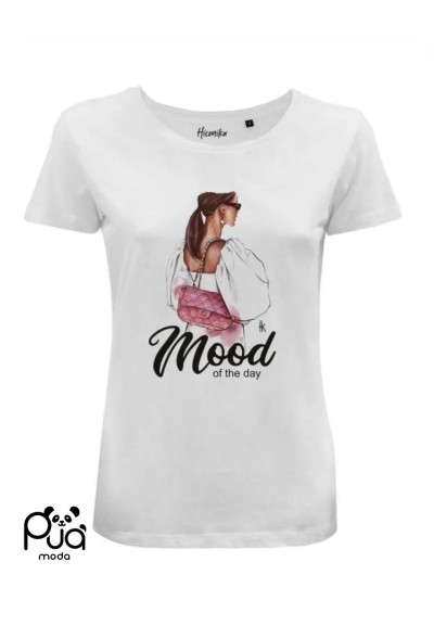 T-Shirt in Cotone con Stampa Trendy